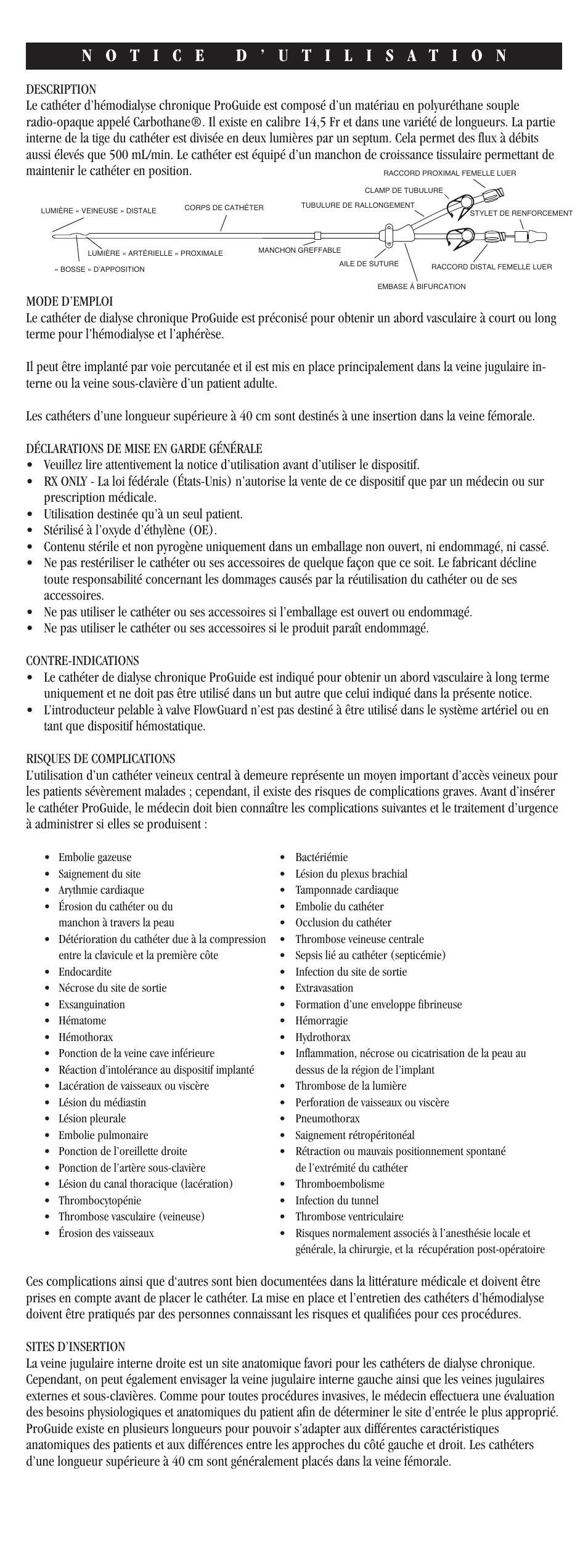 Merit Medical ProGuide Chronic Dialysis Catheter User Manual | Page 8 / 61