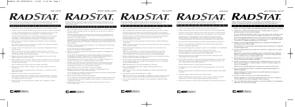 Merit Medical RADstat Radial Artery Compression System User Manual | Page 2 / 2