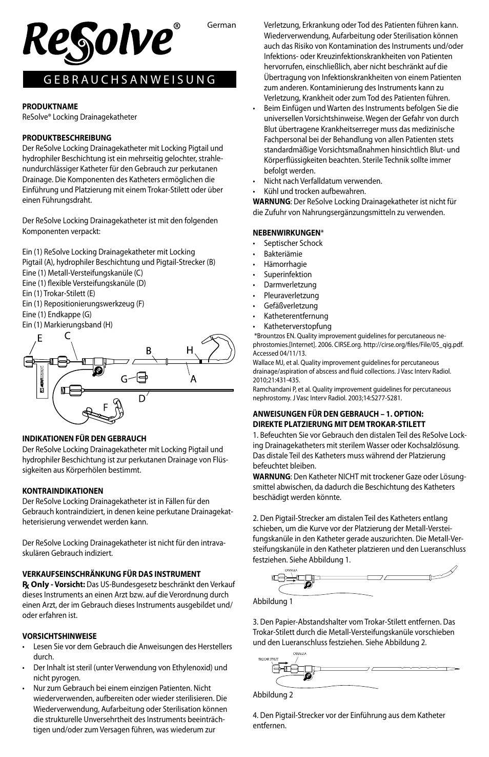 Merit Medical ReSolve Locking Drainage Catheter User Manual | Page 11 / 32