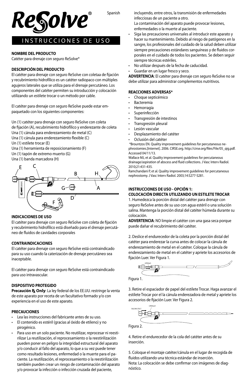 Merit Medical ReSolve Locking Drainage Catheter User Manual | Page 14 / 32