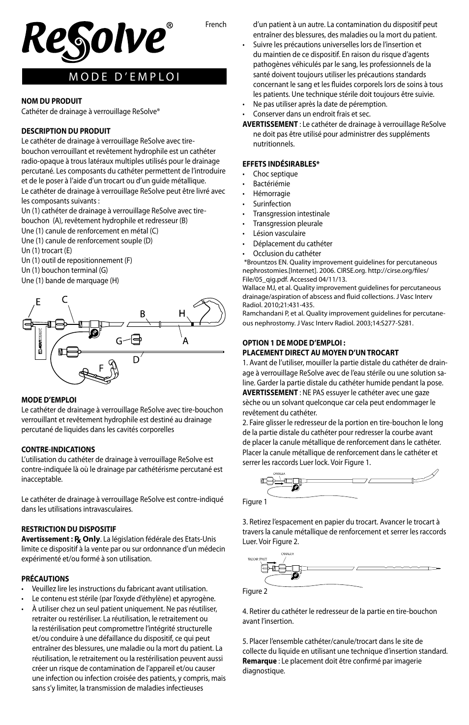 Merit Medical ReSolve Locking Drainage Catheter User Manual | Page 5 / 32