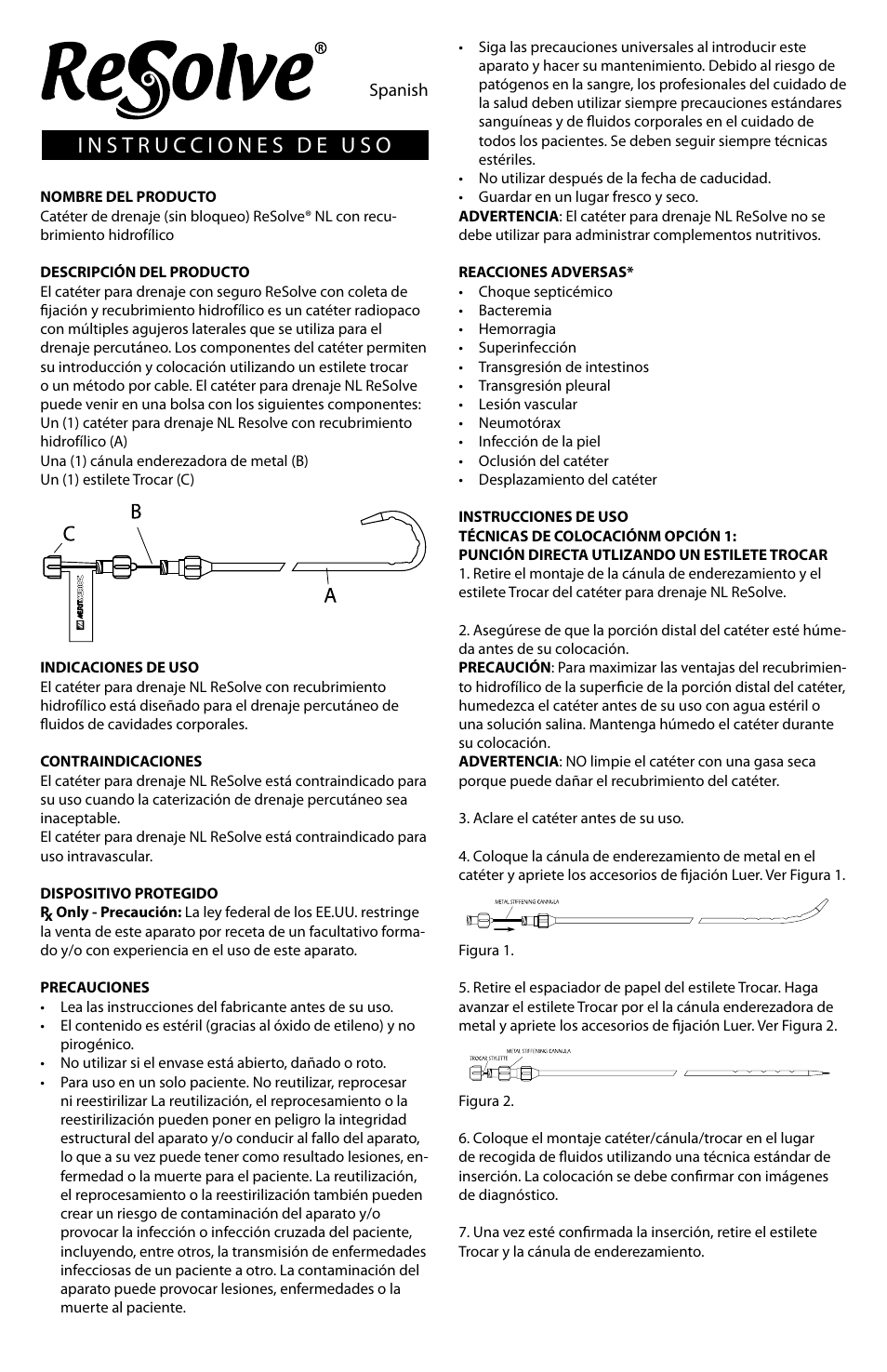 Merit Medical Resolve non-locking drainage catheter User Manual | Page 10 / 24