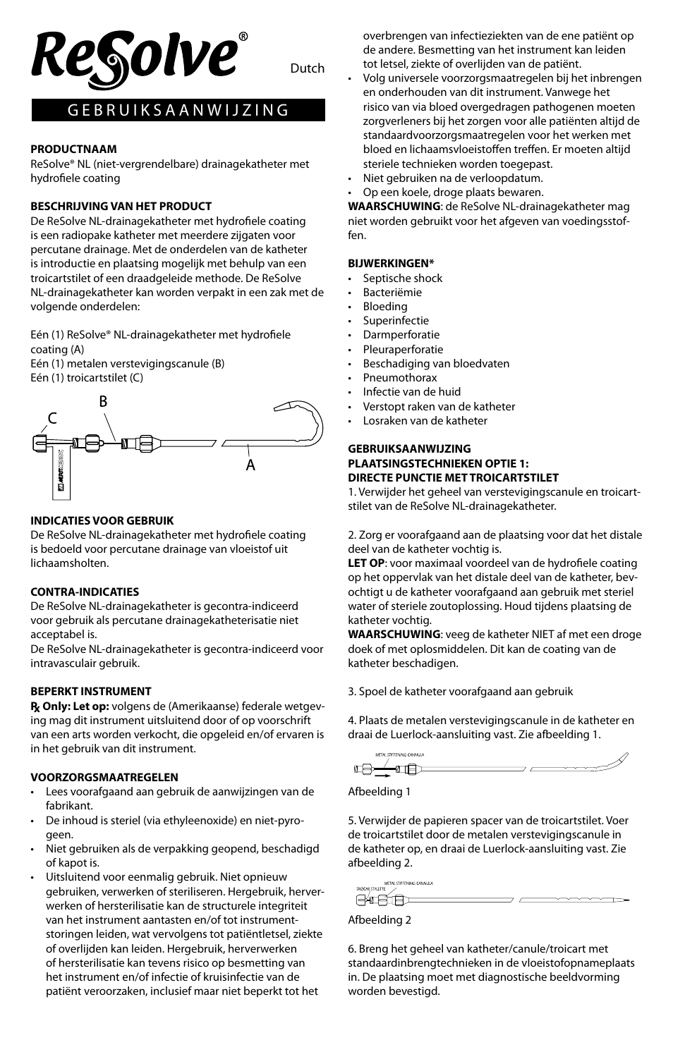 Merit Medical Resolve non-locking drainage catheter User Manual | Page 14 / 24