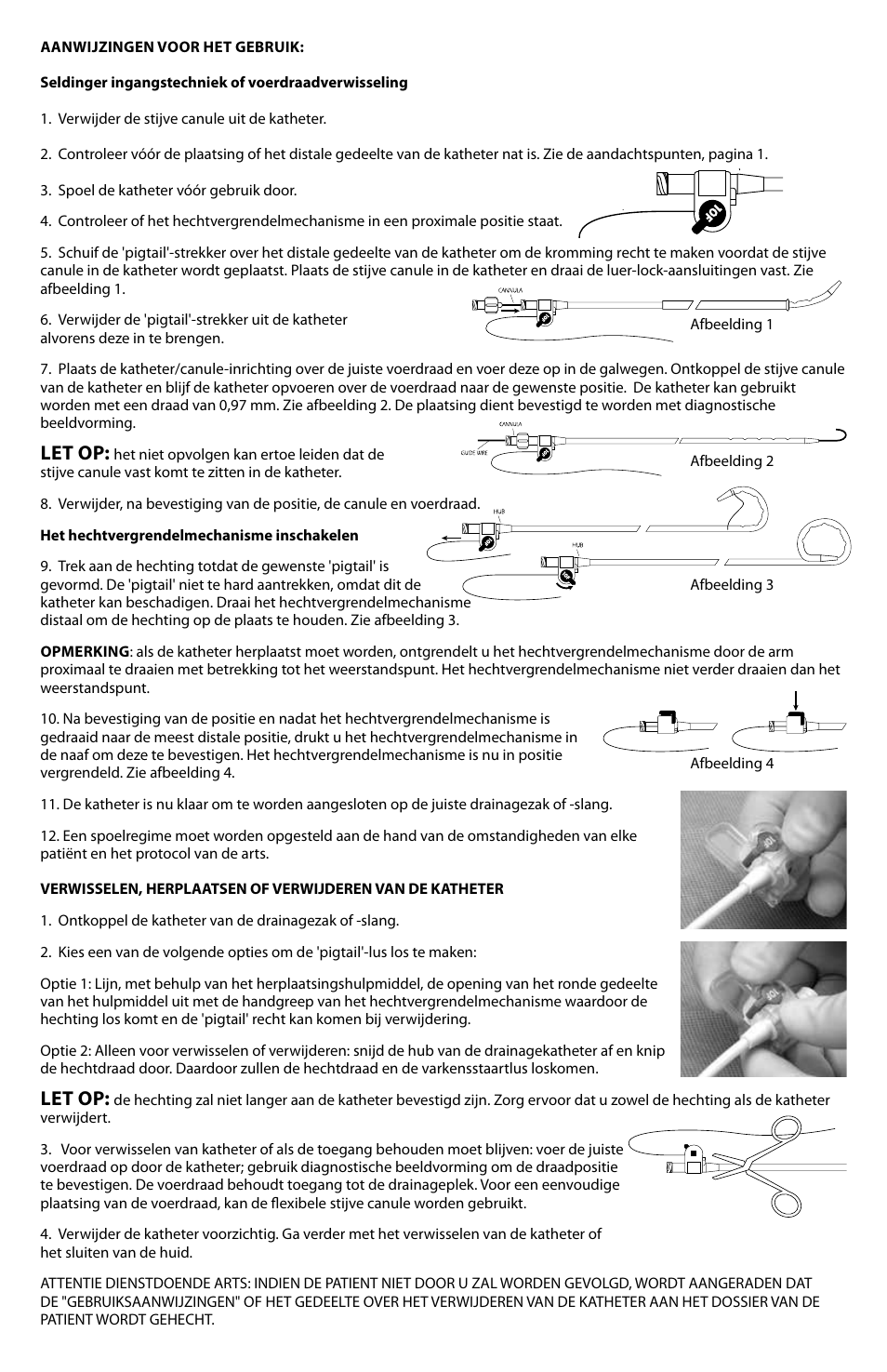 Let op | Merit Medical ReSolve Biliary Locking Drainage Catheter User Manual | Page 15 / 24