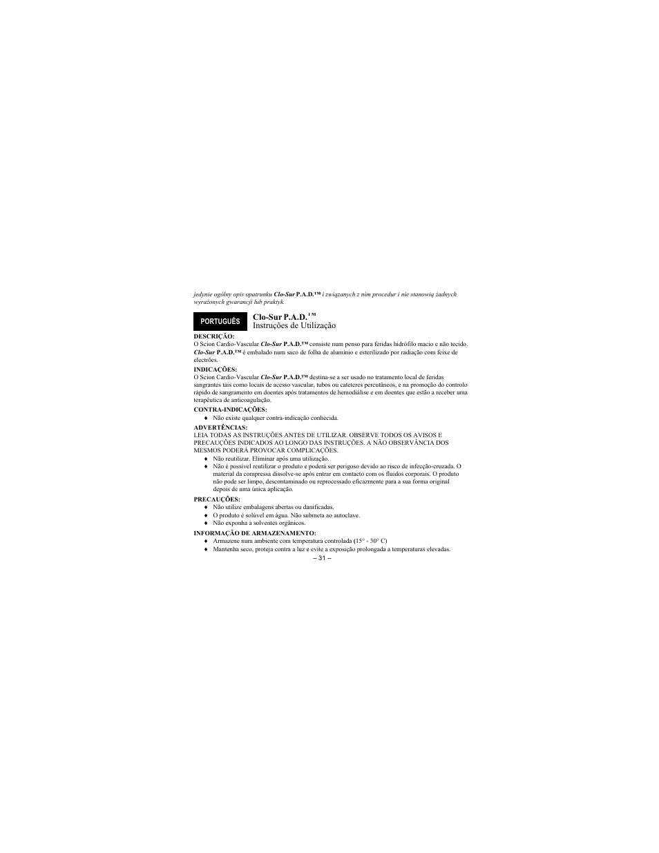 Merit Medical Scion Clo-Sur P.A.D. User Manual | Page 31 / 48