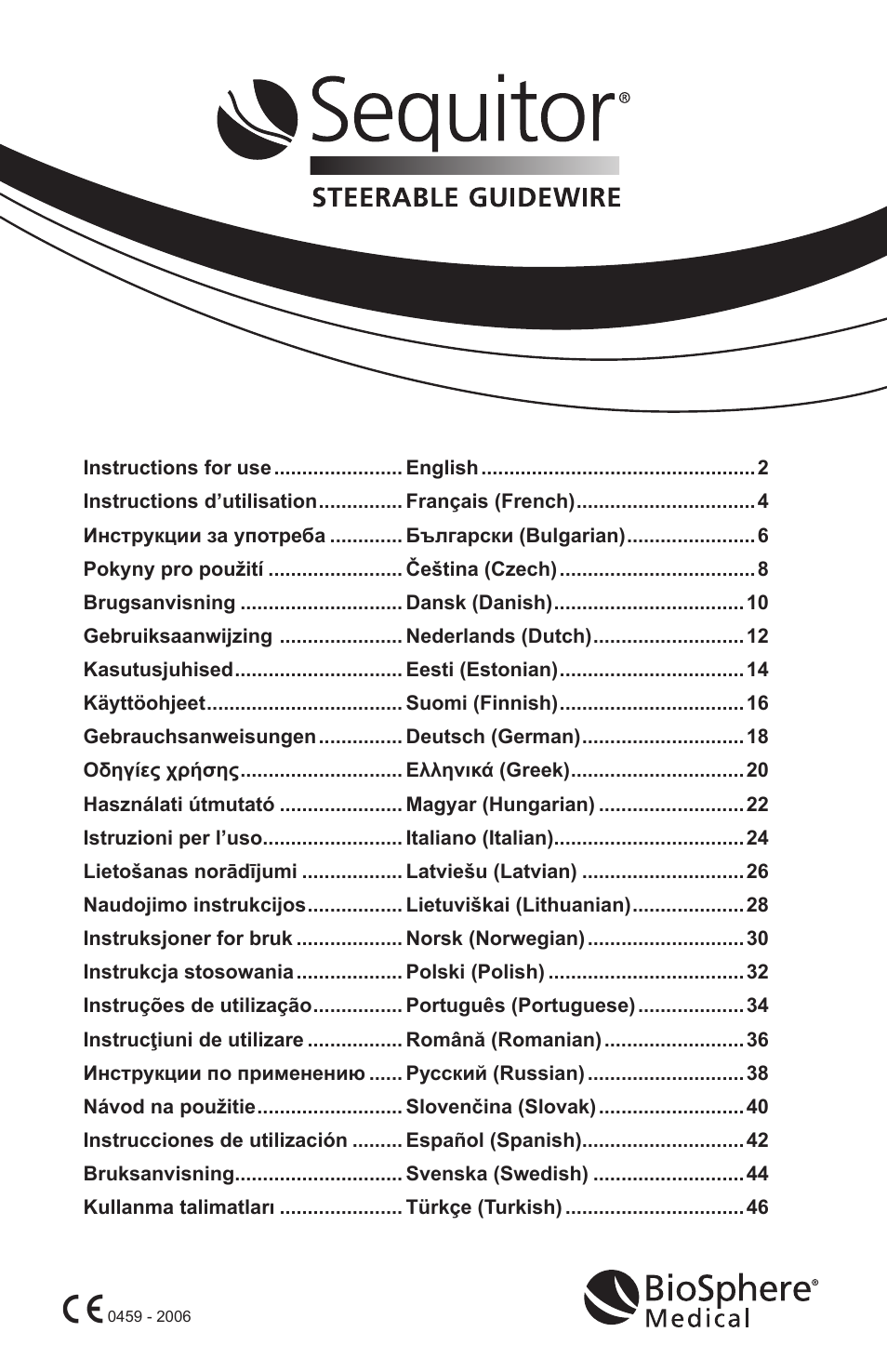 Merit Medical Sequitor Steerable Guidewire User Manual | Page 2 / 48