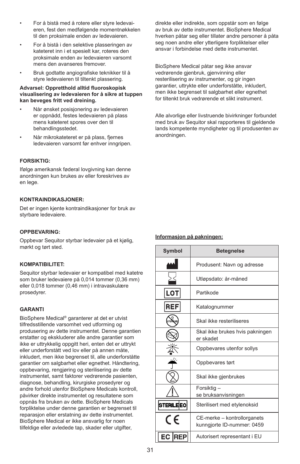 Merit Medical Sequitor Steerable Guidewire User Manual | Page 32 / 48