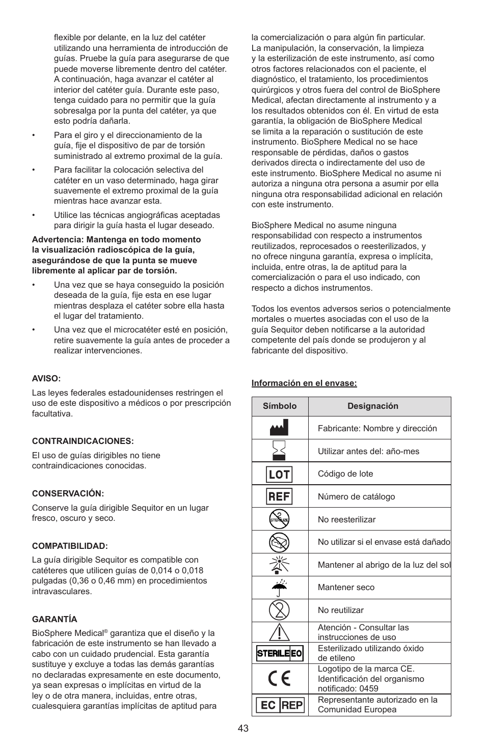 Merit Medical Sequitor Steerable Guidewire User Manual | Page 44 / 48