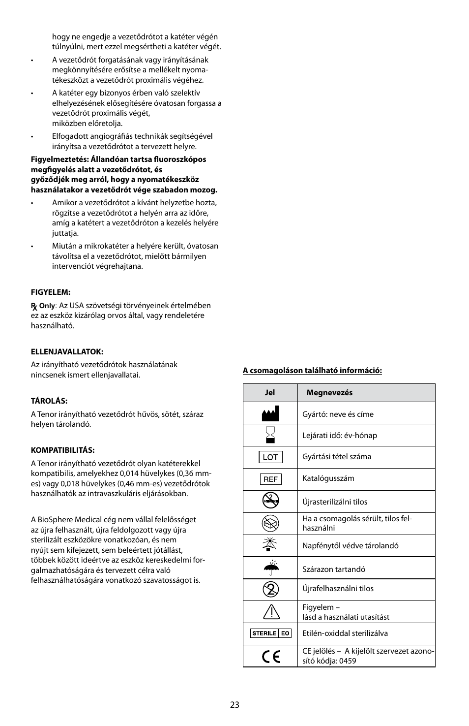 Merit Medical Tenor Steerable Guidewire IFU User Manual | Page 25 / 49