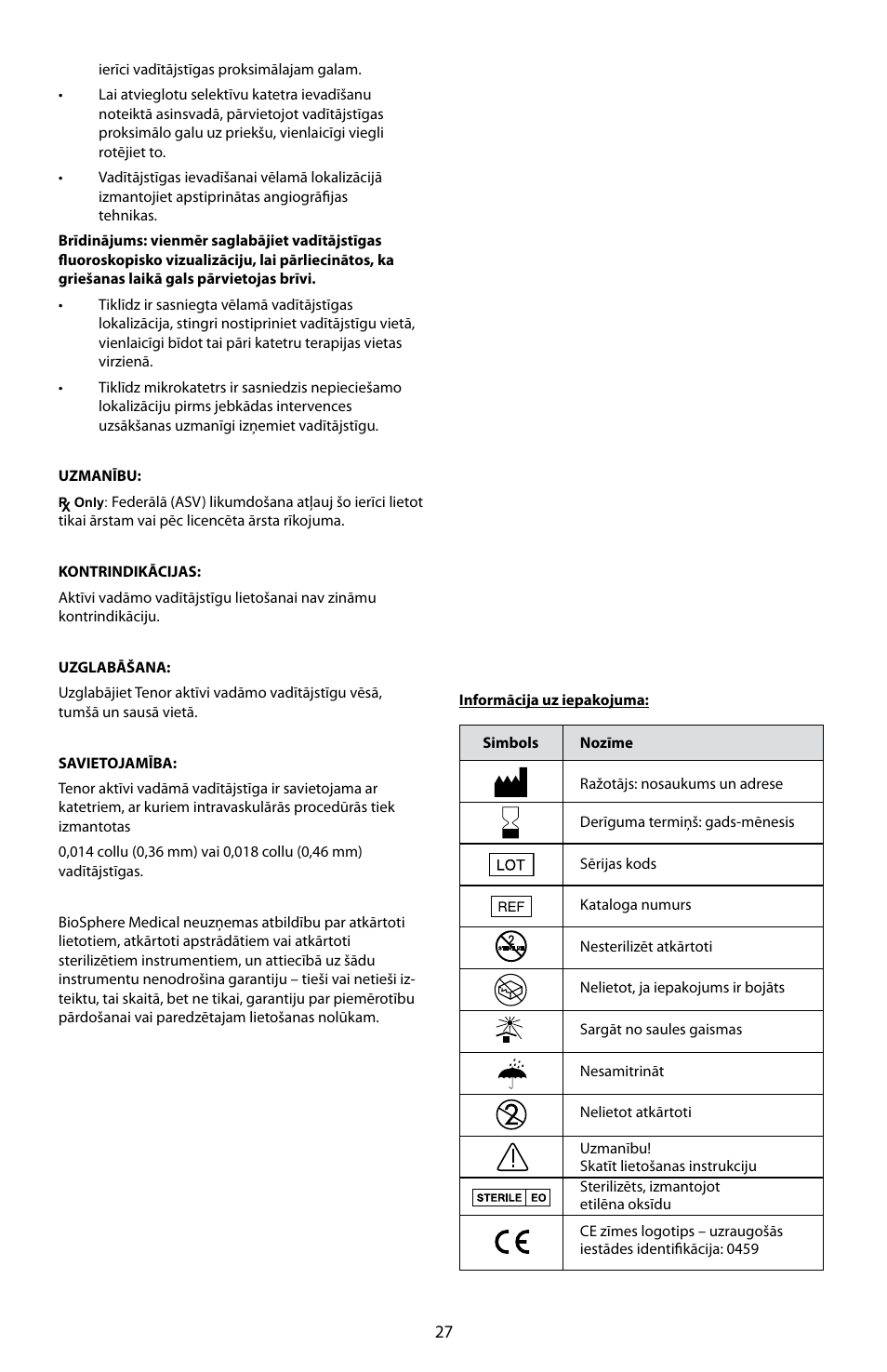 Merit Medical Tenor Steerable Guidewire IFU User Manual | Page 29 / 49