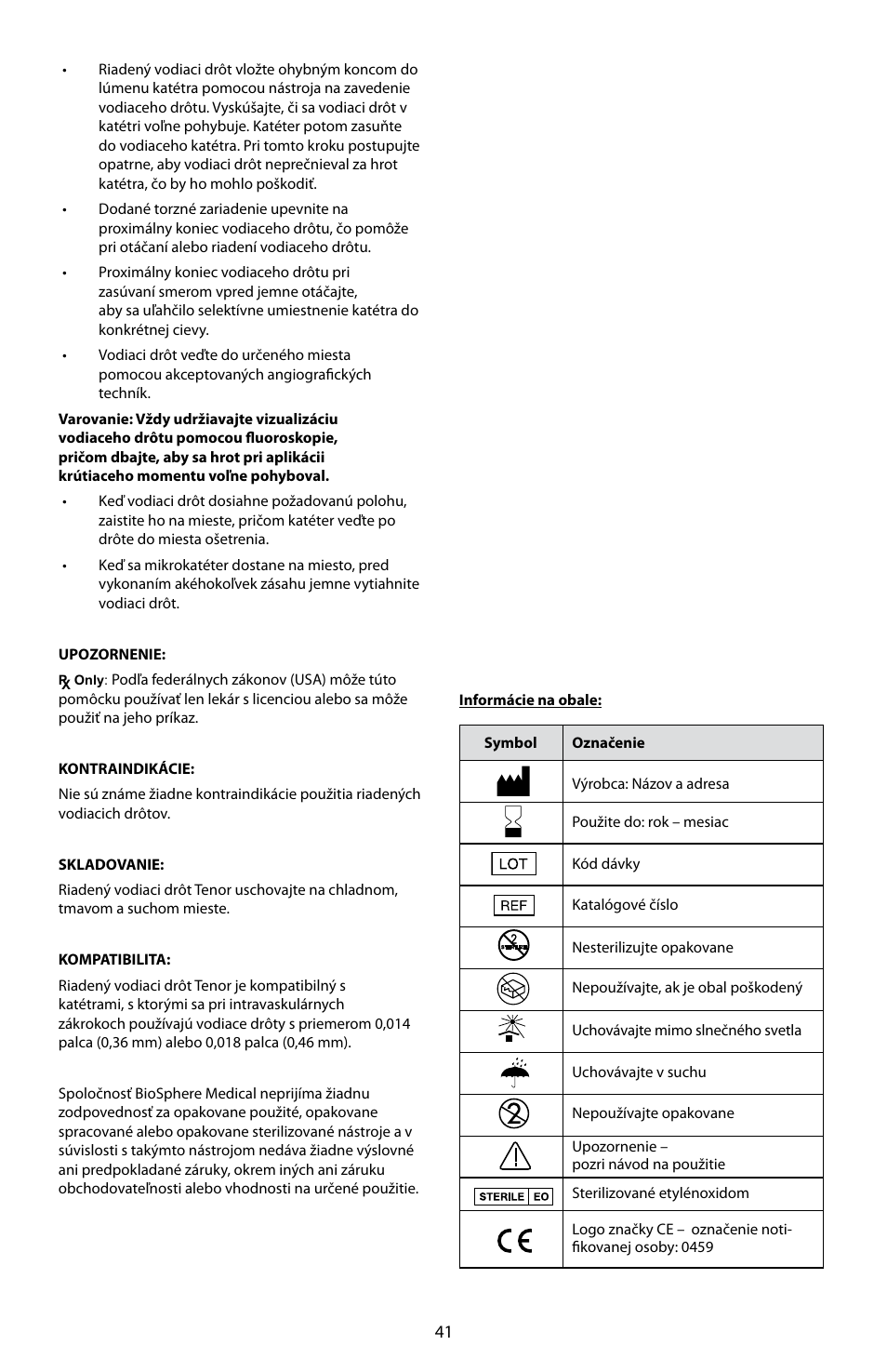 Merit Medical Tenor Steerable Guidewire IFU User Manual | Page 43 / 49