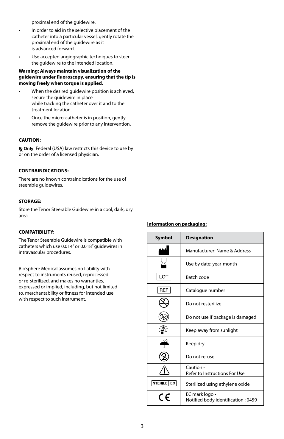 Merit Medical Tenor Steerable Guidewire IFU User Manual | Page 5 / 49