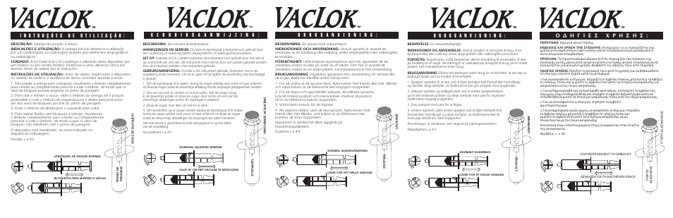 Merit Medical VacLok Vacuum Pressure Syringe User Manual | Page 2 / 2