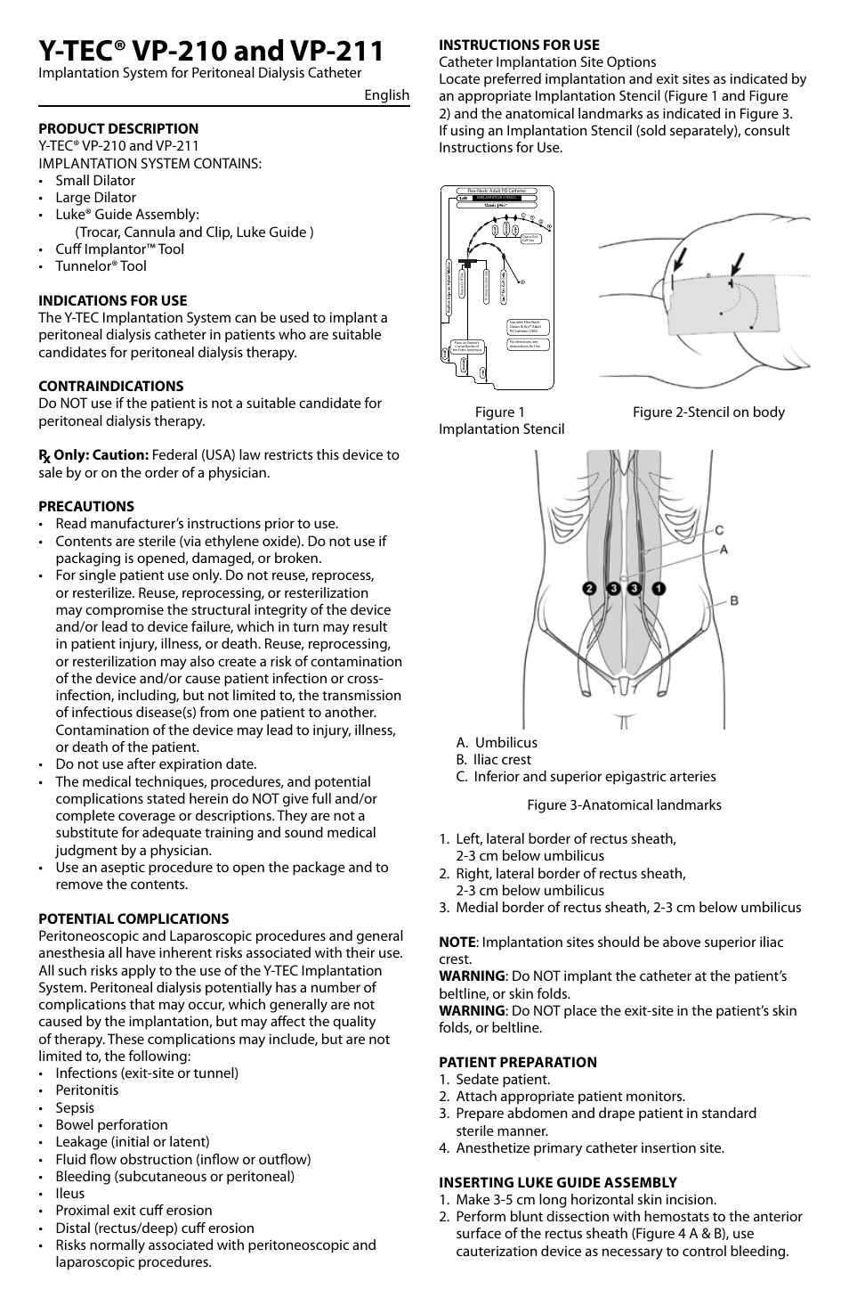 Merit Medical VP-210 PD Catheter Implantation System User Manual | Page 2 / 8