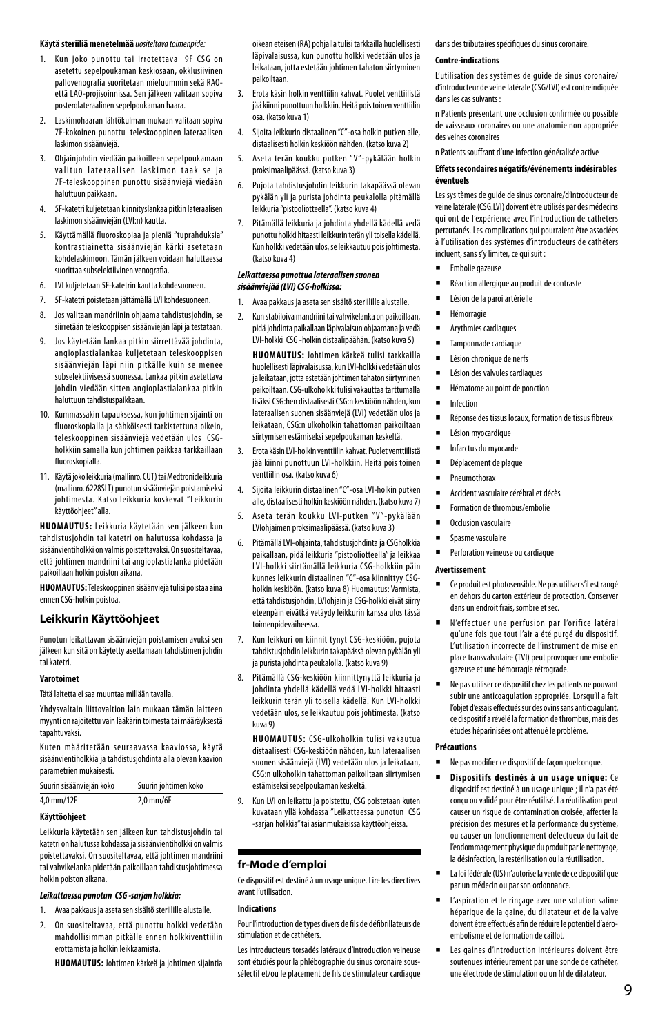 Merit Medical Worley Advanced LVI Lateral Vein Introducers User Manual | Page 9 / 20