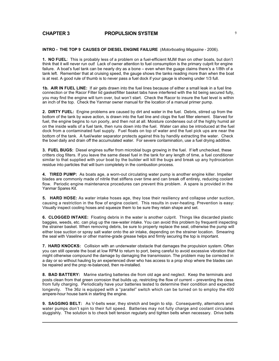 MJM Yachts 36z Express User Manual | Page 10 / 62