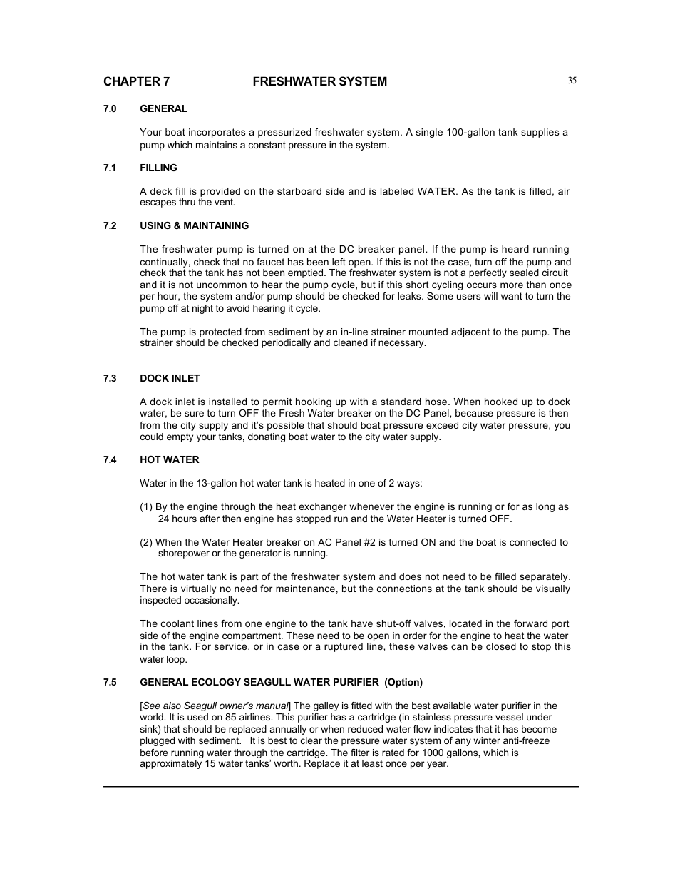 MJM Yachts 36z Express User Manual | Page 42 / 62