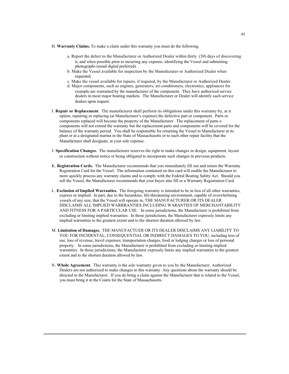 MJM Yachts 36z Express User Manual | Page 58 / 62
