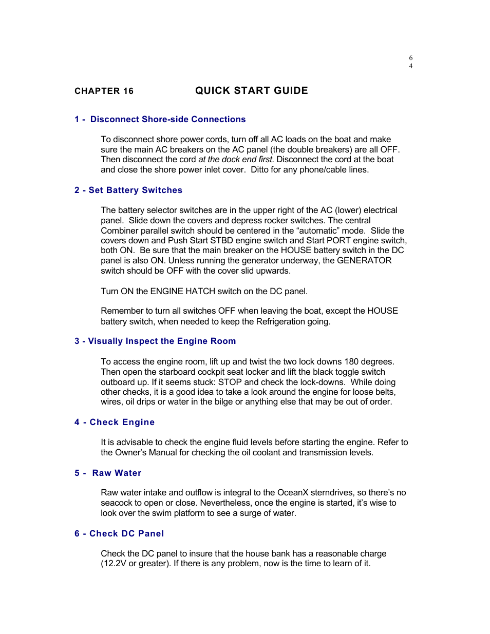 MJM Yachts 36z Express User Manual | Page 61 / 62