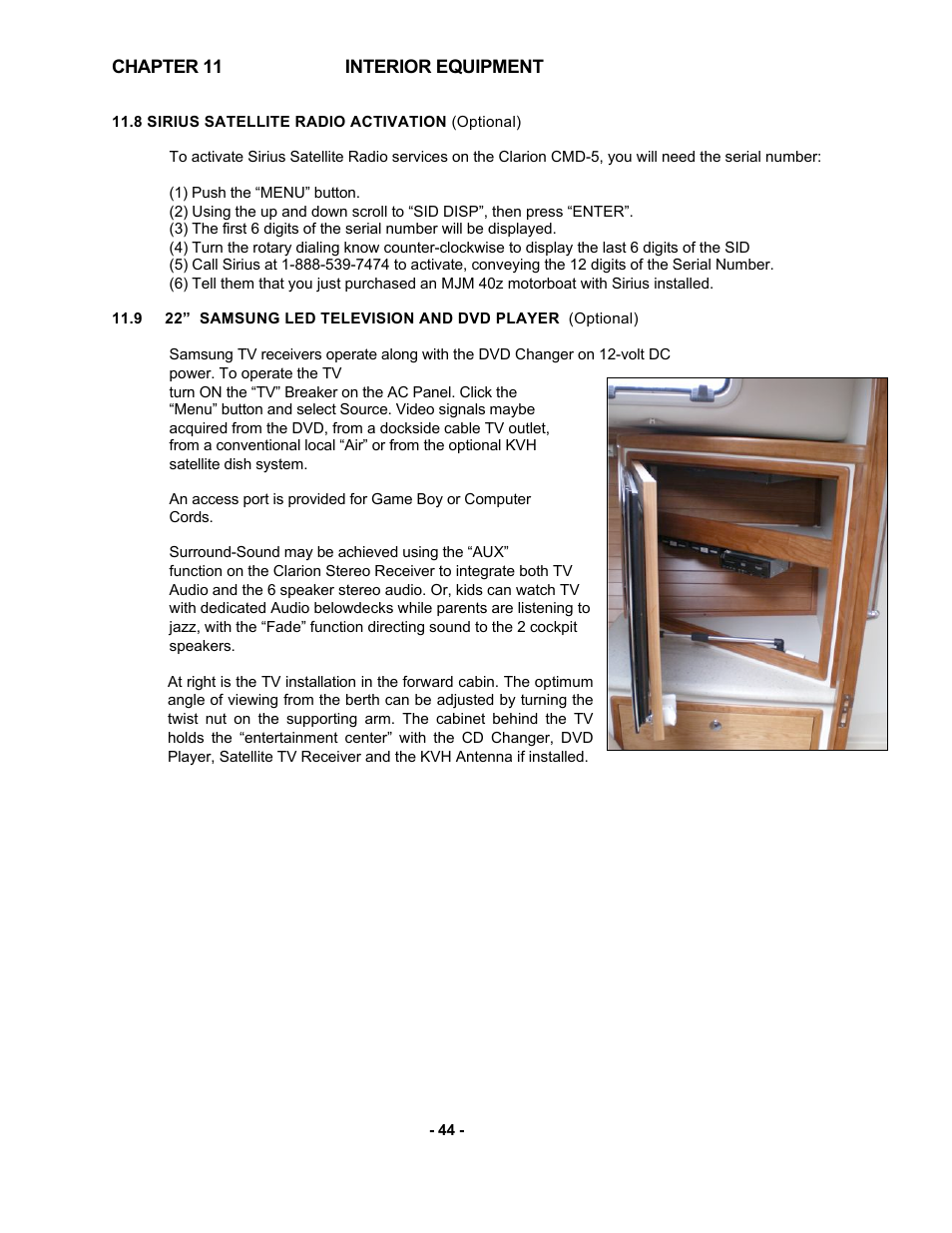 MJM Yachts 40z Express User Manual | Page 45 / 64