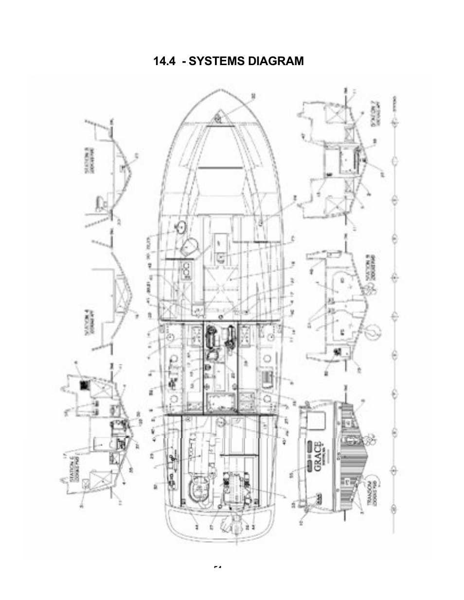 4 - systems diagram | MJM Yachts 40z Express User Manual | Page 55 / 64