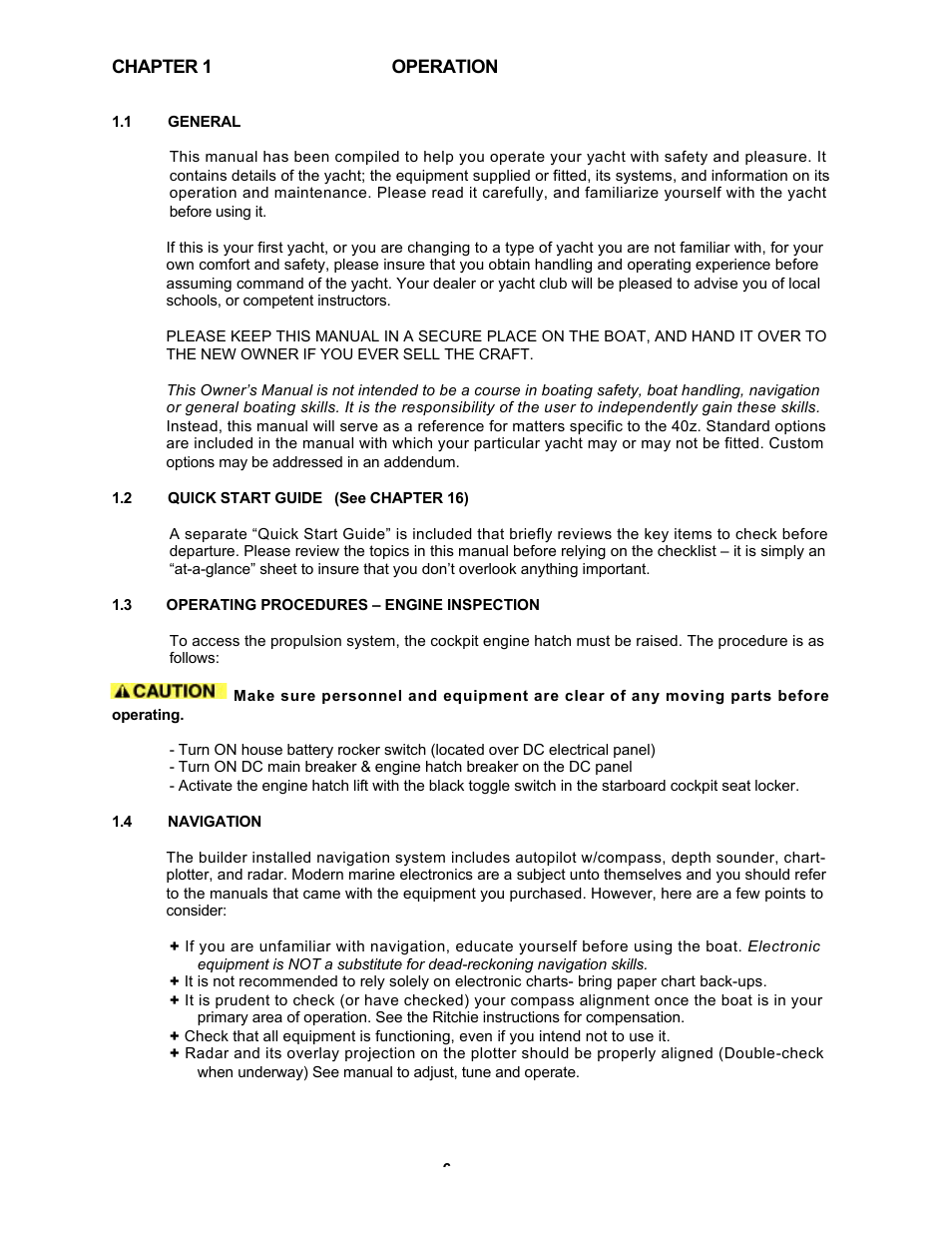 MJM Yachts 40z Express User Manual | Page 6 / 64