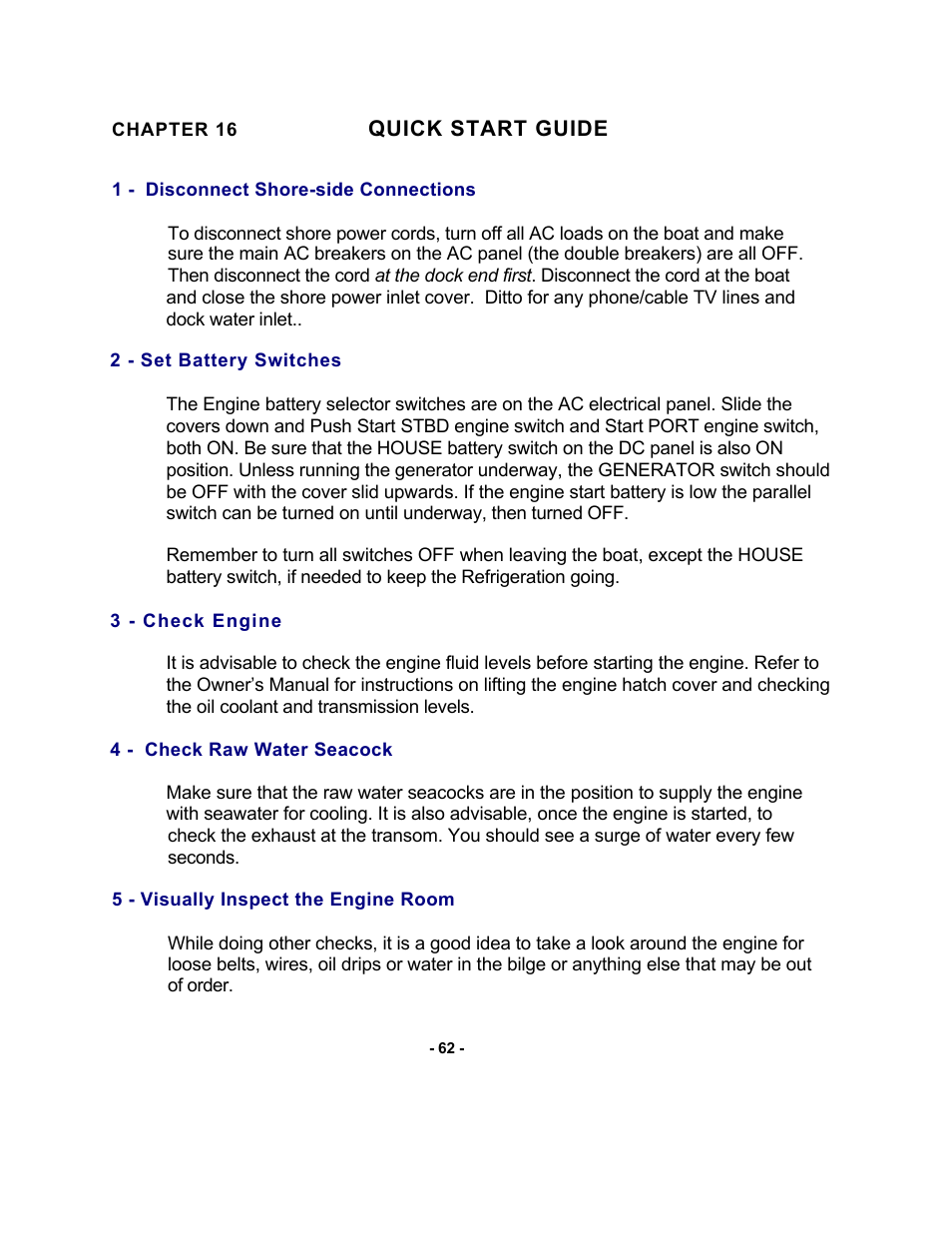 MJM Yachts 40z Express User Manual | Page 63 / 64