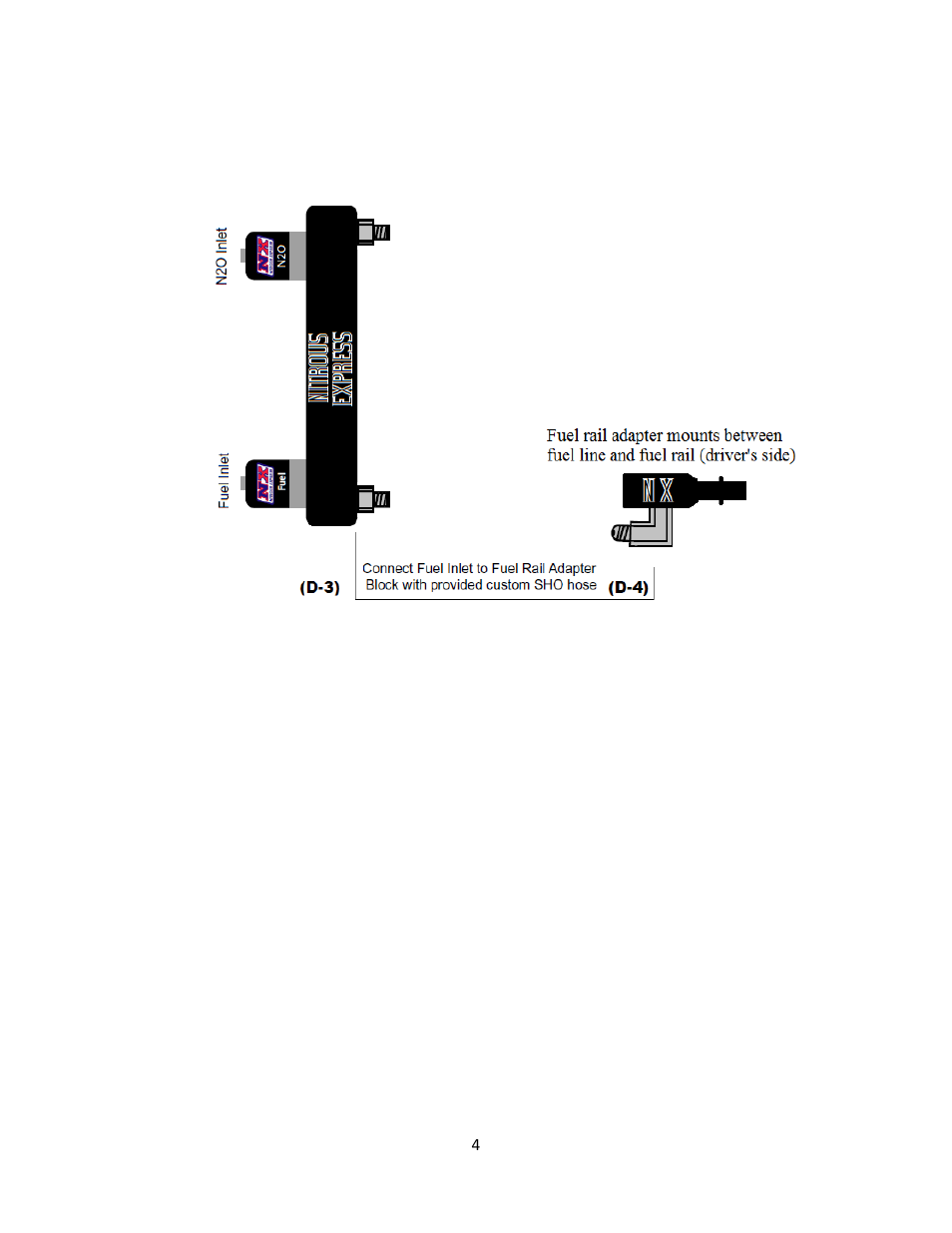 Nitrous Express ELECTRONIC FUEL INJECTED 5.0 COYOTE PLATE SYSTEM User Manual | Page 4 / 9