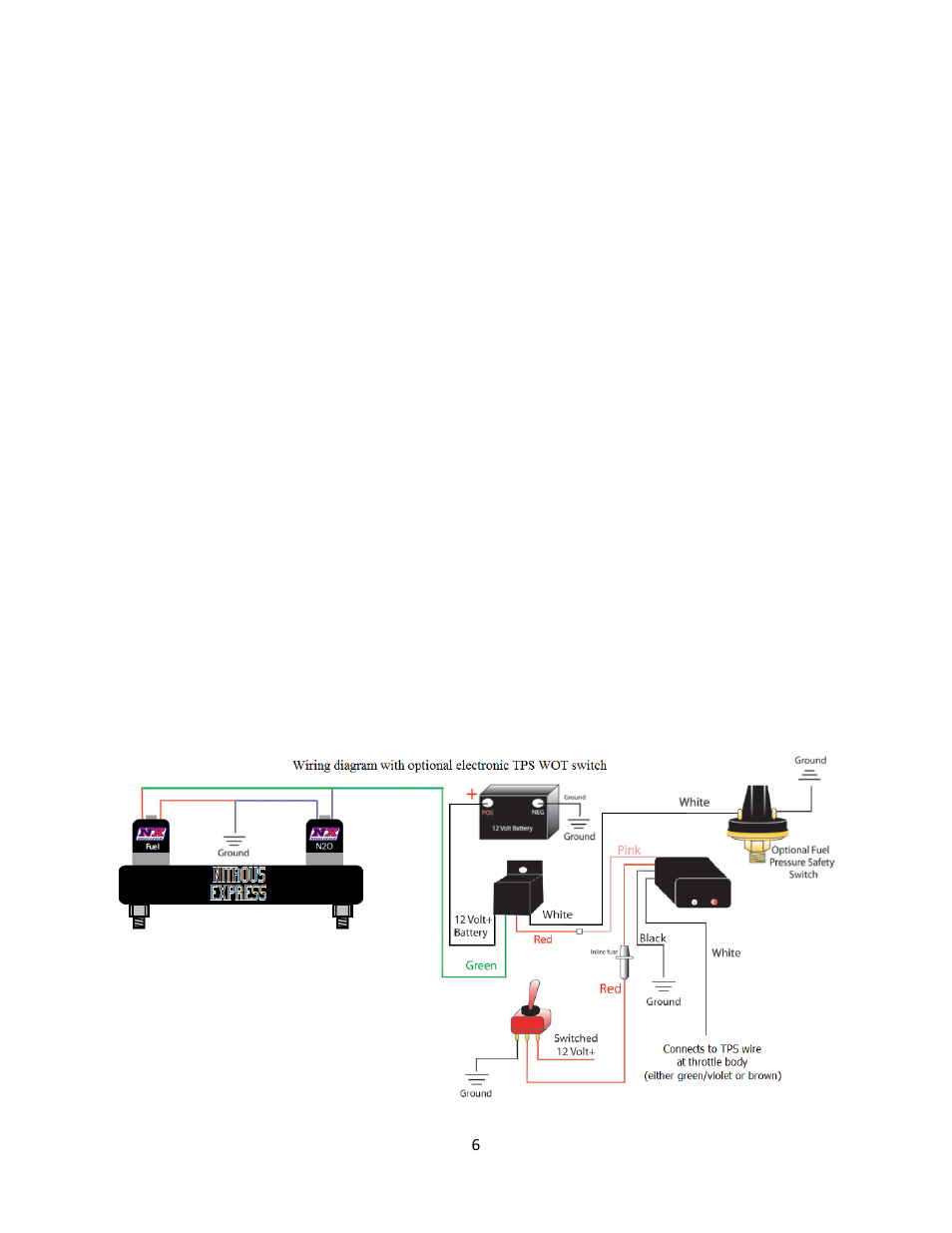 Nitrous Express ELECTRONIC FUEL INJECTED 5.0 COYOTE PLATE SYSTEM User Manual | Page 6 / 9