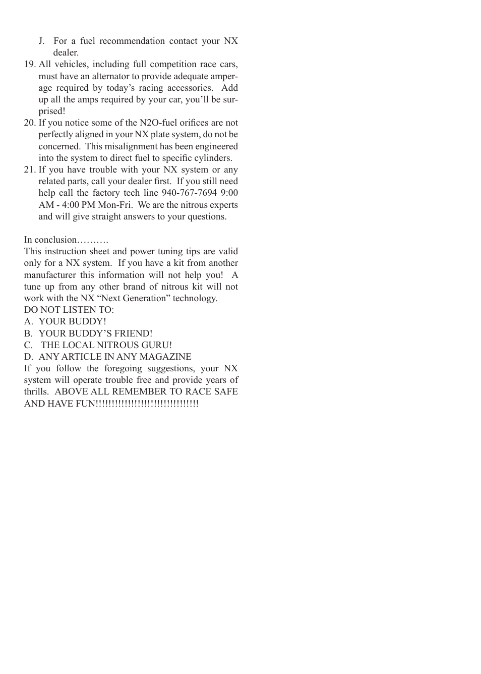 Nitrous Express Hitman EFI User Manual | Page 7 / 7