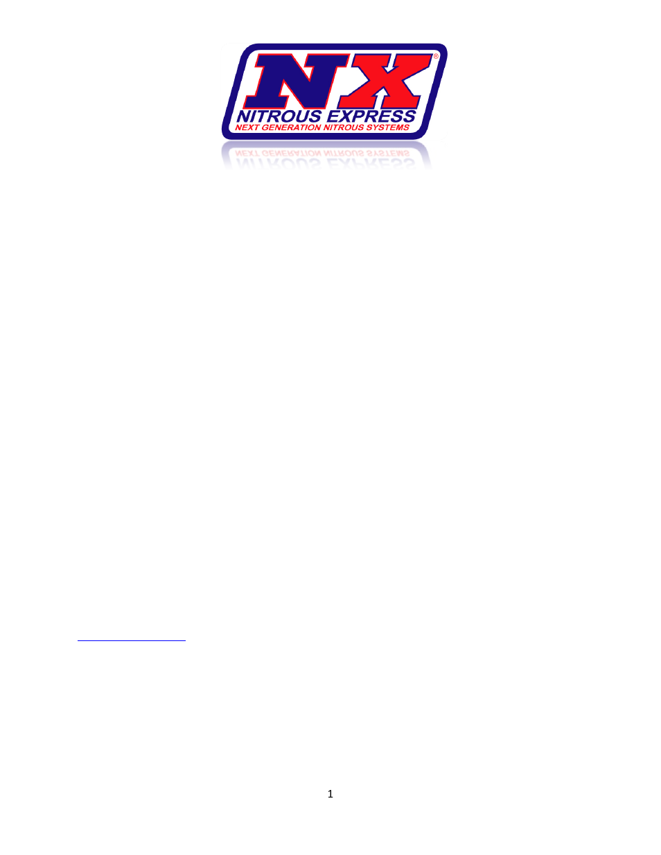 Nitrous Express ELECTRONIC FUEL INJECTED SINGLE NOZZLE NITROUS SYSTEMS User Manual | 8 pages