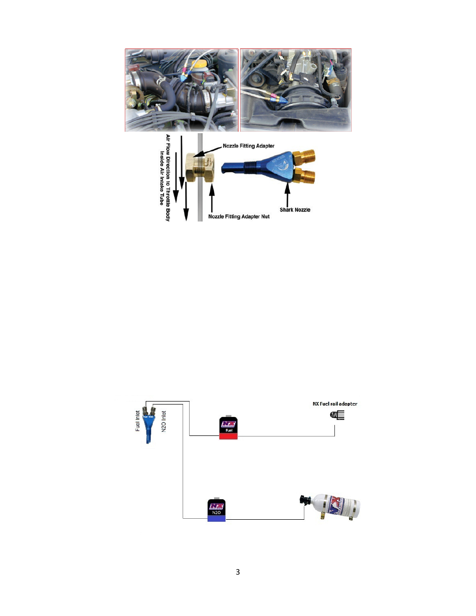 Nitrous Express ELECTRONIC FUEL INJECTED SINGLE NOZZLE NITROUS SYSTEMS User Manual | Page 3 / 8