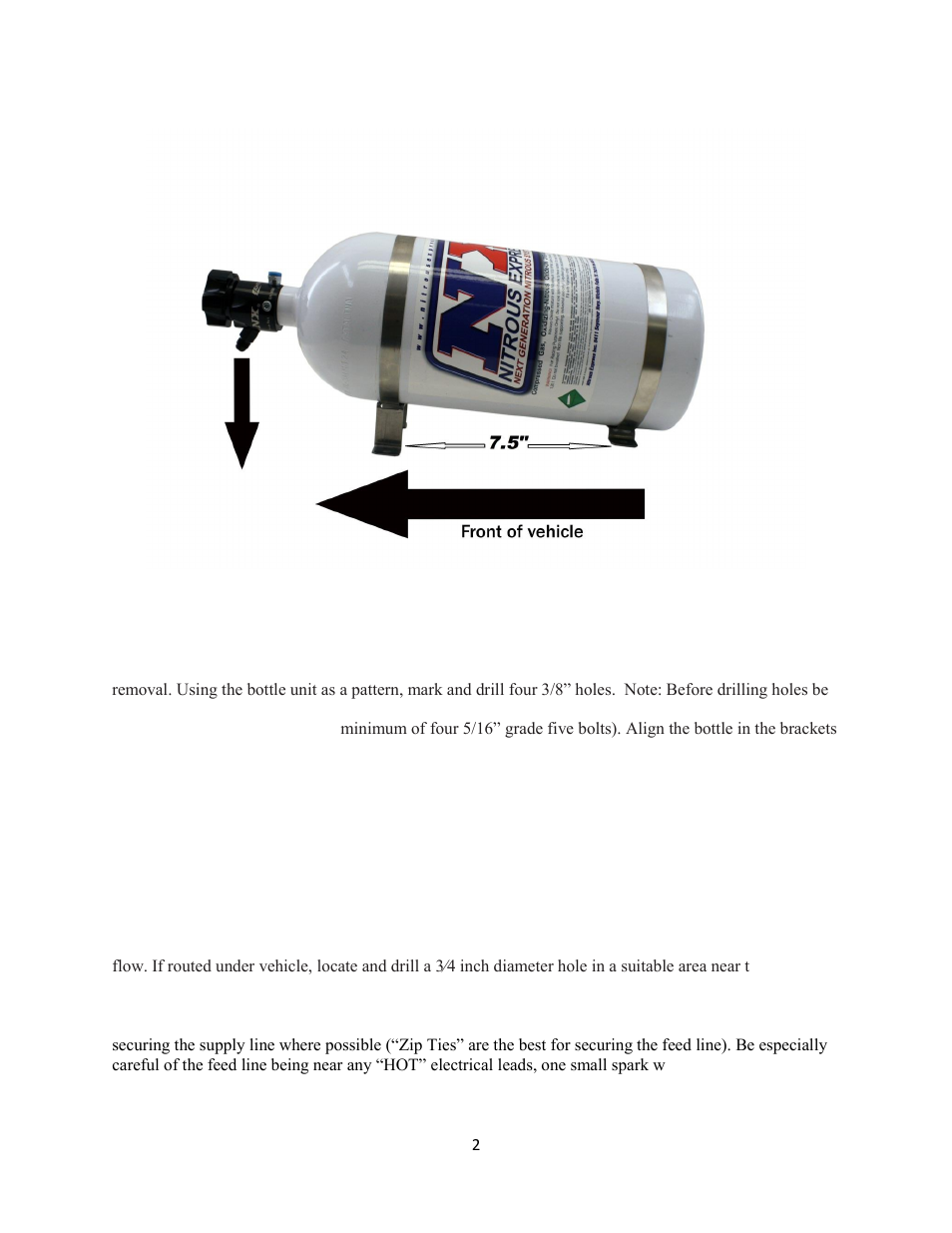 Nitrous Express EFI NITROUS PLATE SYSTEM FOR GT500 User Manual | Page 2 / 9
