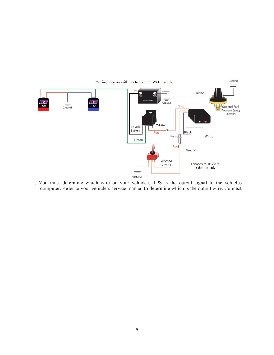 Nitrous Express EFI NITROUS PLATE SYSTEM FOR GT500 User Manual | Page 5 / 9