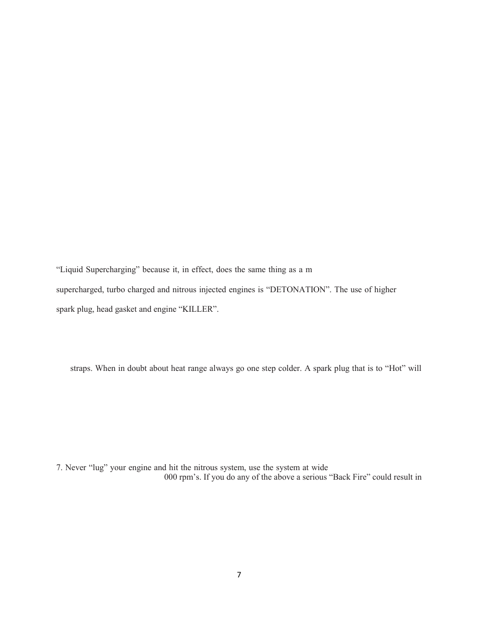 Nitrous Express EFI NITROUS PLATE SYSTEM FOR GT500 User Manual | Page 7 / 9