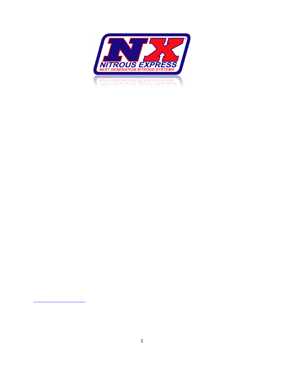Nitrous Express EFI NITROUS PLATE SYSTEM FOR HEMI User Manual | 9 pages