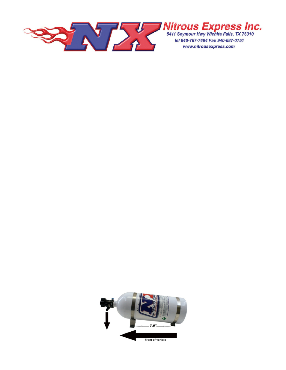 Nitrous Express DIESEL STACKER NITROUS NXD12000 User Manual | 7 pages