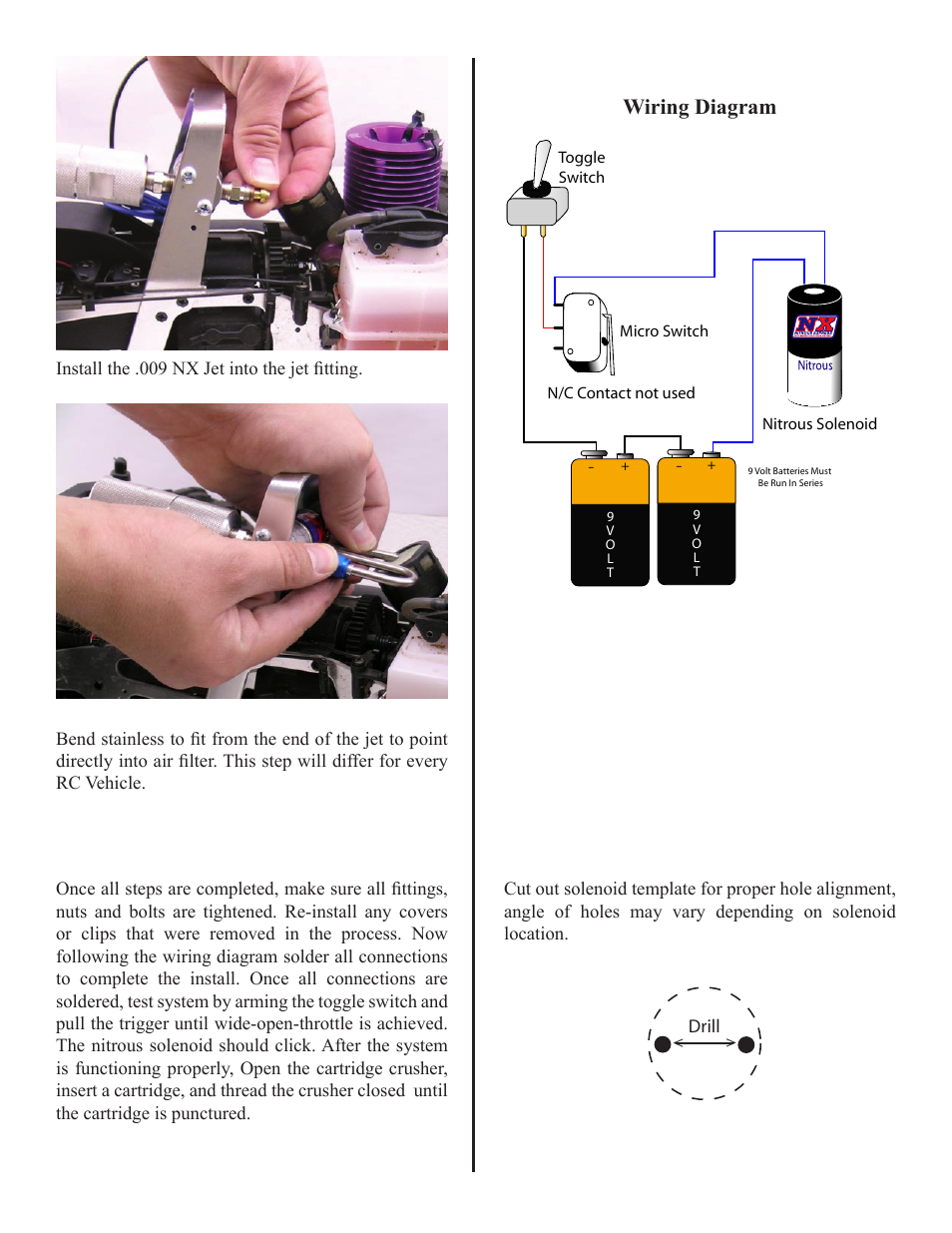 Wiring diagram | Nitrous Express Radio Controlled Nitrous System User Manual | Page 3 / 3
