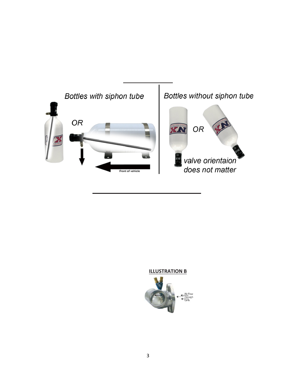 Nitrous Express POWERSPORTS SYSTEMS WITH ELECTRIC INLINE FUEL PUMP 877-648-7687 User Manual | Page 3 / 8