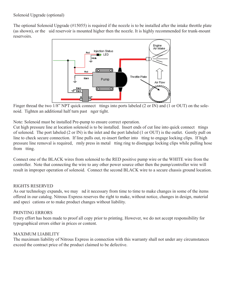 Nitrous Express Water Methanol Stage 3 User Manual | Page 11 / 11