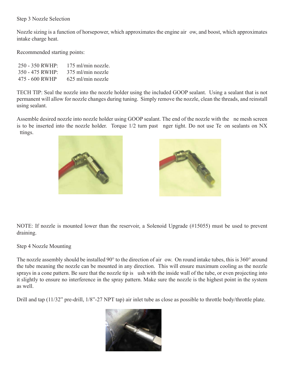 Nitrous Express Water Methanol Stage 3 User Manual | Page 2 / 11