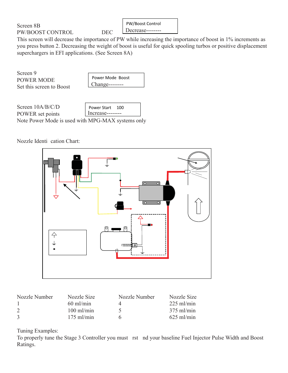 Decrease, Change, Increase | Nitrous Express Water Methanol Stage 3 User Manual | Page 7 / 11