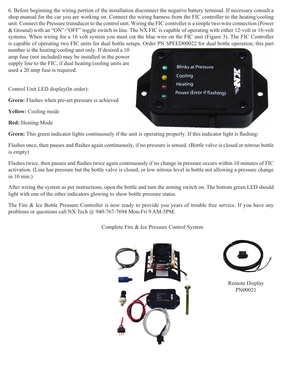 Nitrous Express Fire & Ice Pressure Controller (SPEED00020) User Manual | Page 2 / 2