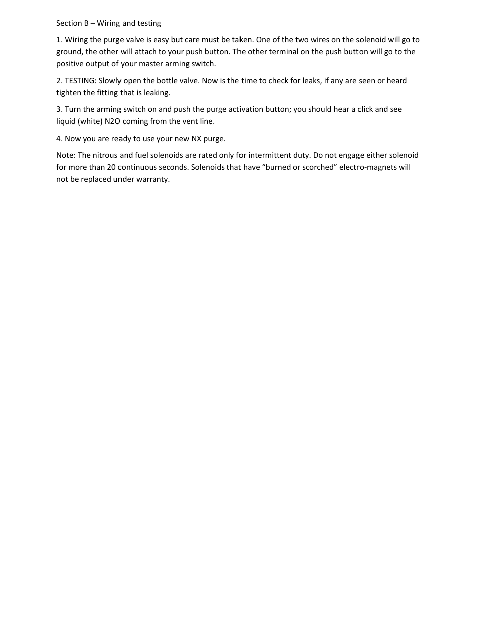 Nitrous Express Purge Valve system (15605) User Manual | Page 2 / 2