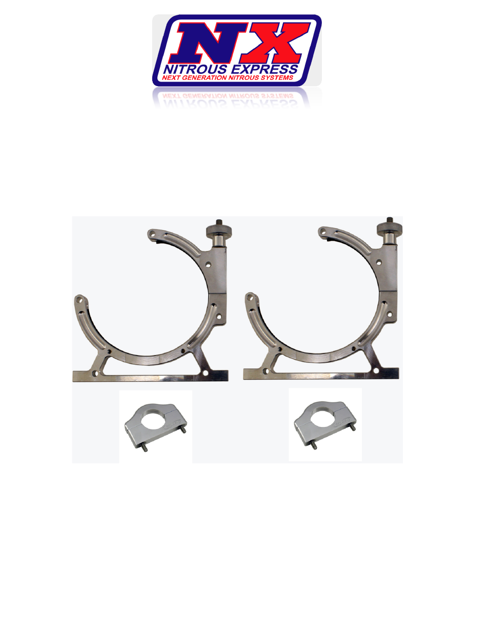 Nitrous Express Billet Bottle Bracket (11108B) User Manual | 2 pages