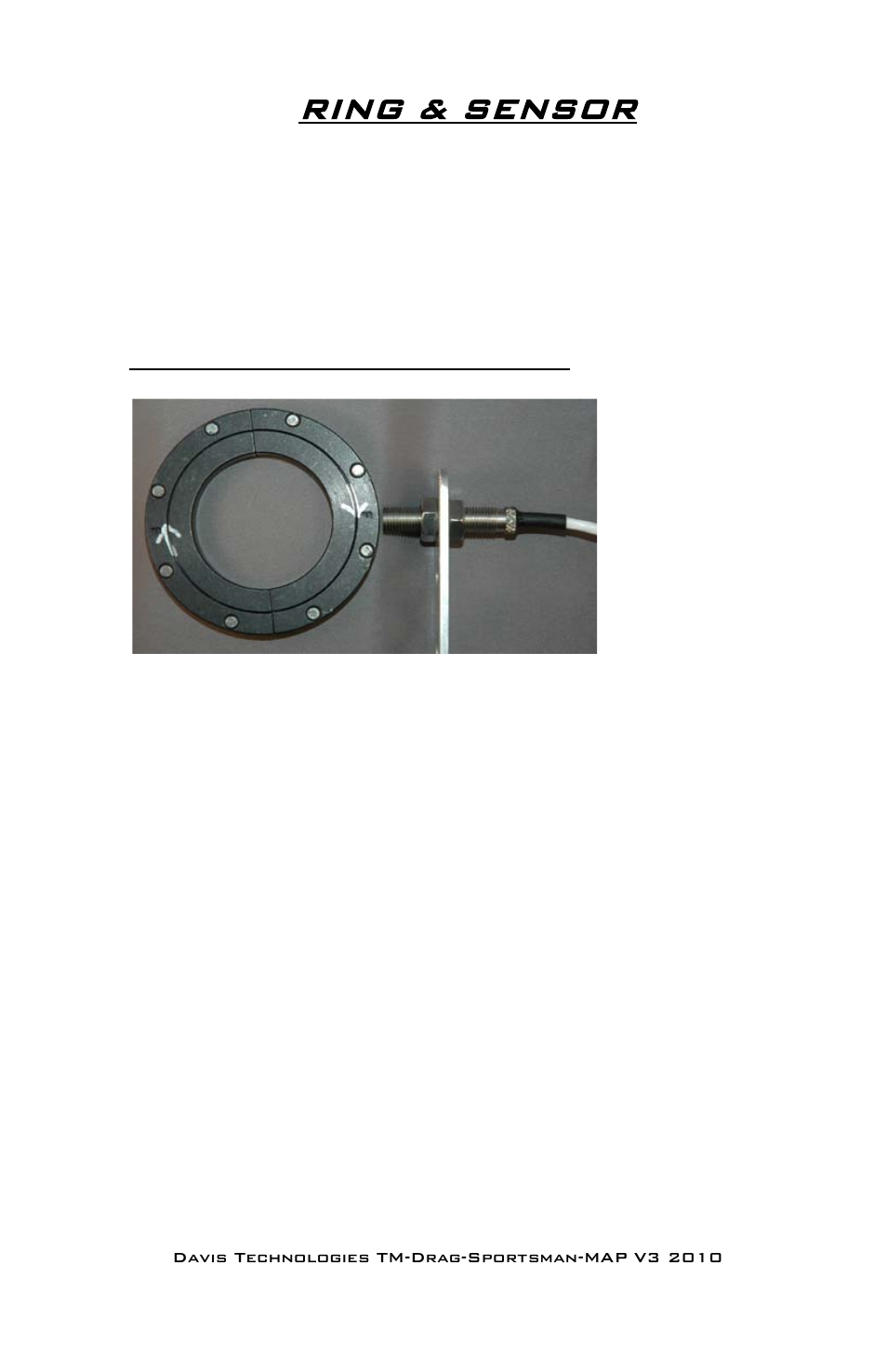 Ring & sensor | Nitrous Express DRAG-SPORTSMAN N2O User Manual | Page 21 / 21