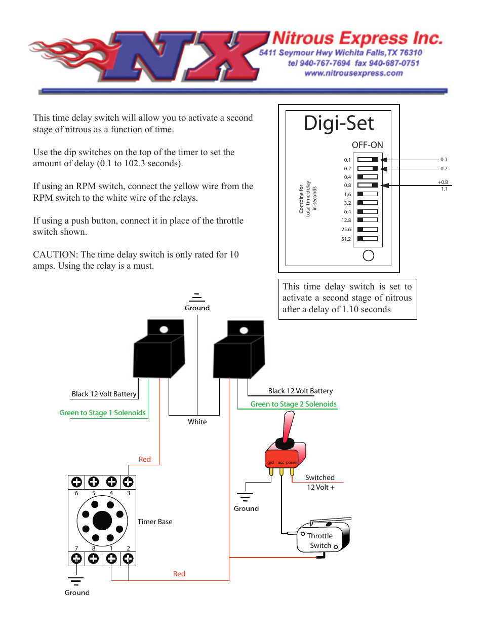 Nitrous Express Digi-Set User Manual | 1 page
