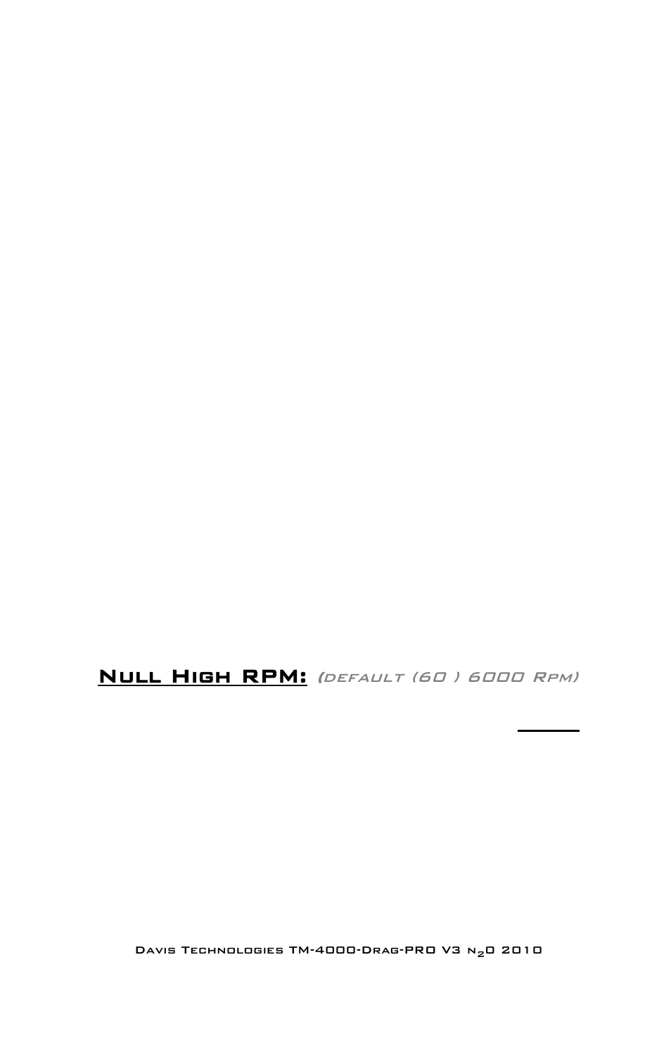Null high rpm | Nitrous Express DRAG-Pro N2O User Manual | Page 20 / 28