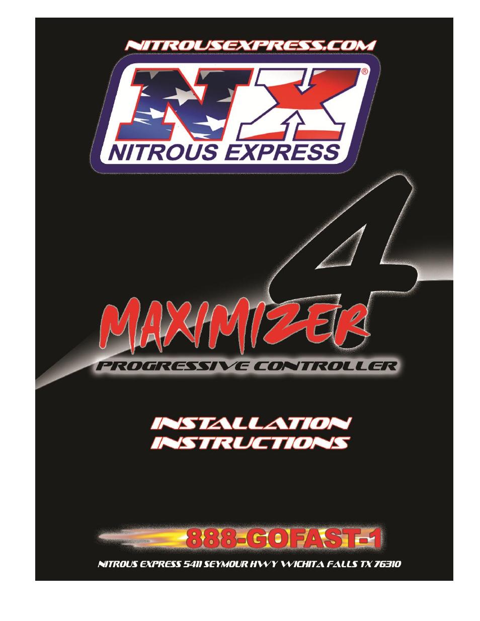 Nitrous Express Maximizer 4 User Manual | 8 pages