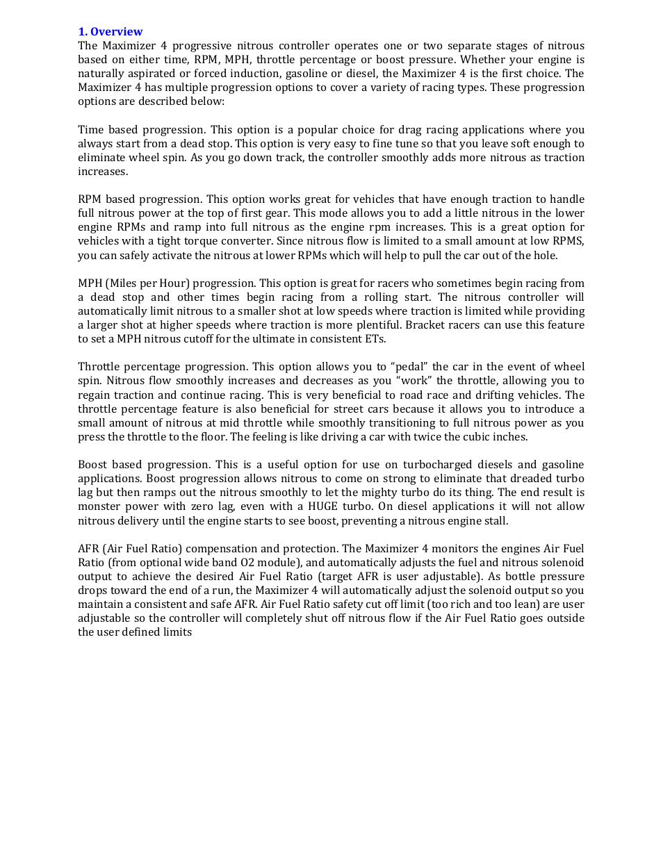 Nitrous Express Maximizer 4 User Manual | Page 2 / 8